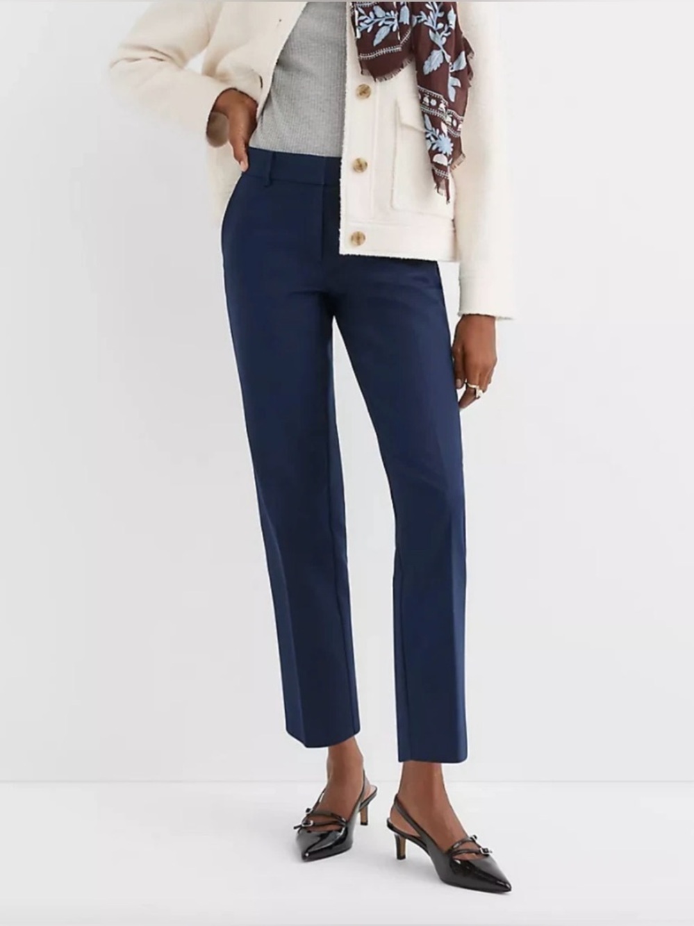 LOFT Riviera Slim Navy Dress Pants size 2